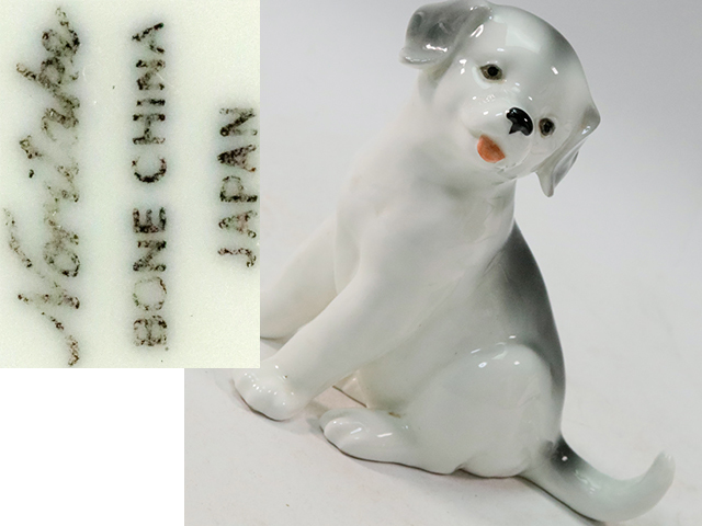ノリタケ 子犬 フィギュリン 置物 ノリタケ フィギュリン 置物