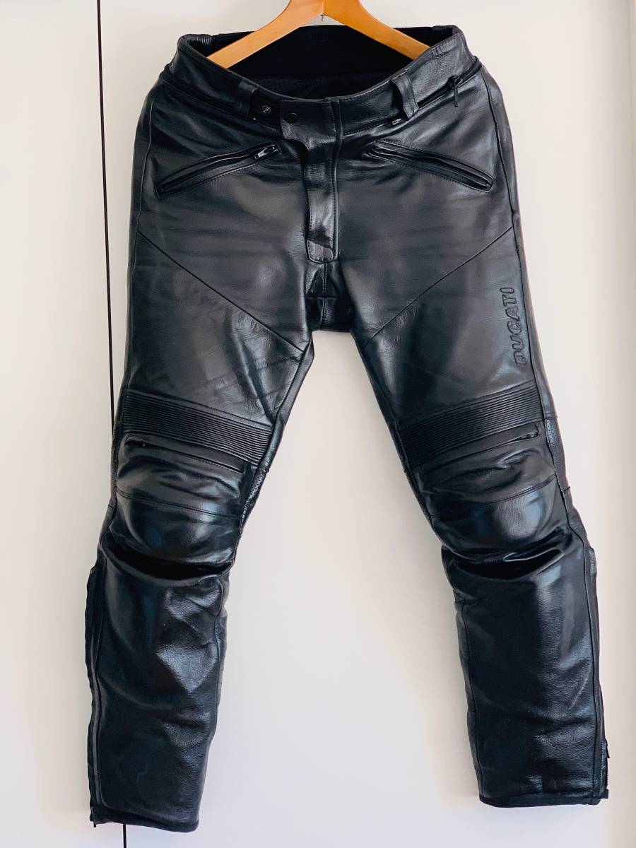 ドゥカティ ライダースパンツ 48 ウエスト約80cm 股下約74cmレザー