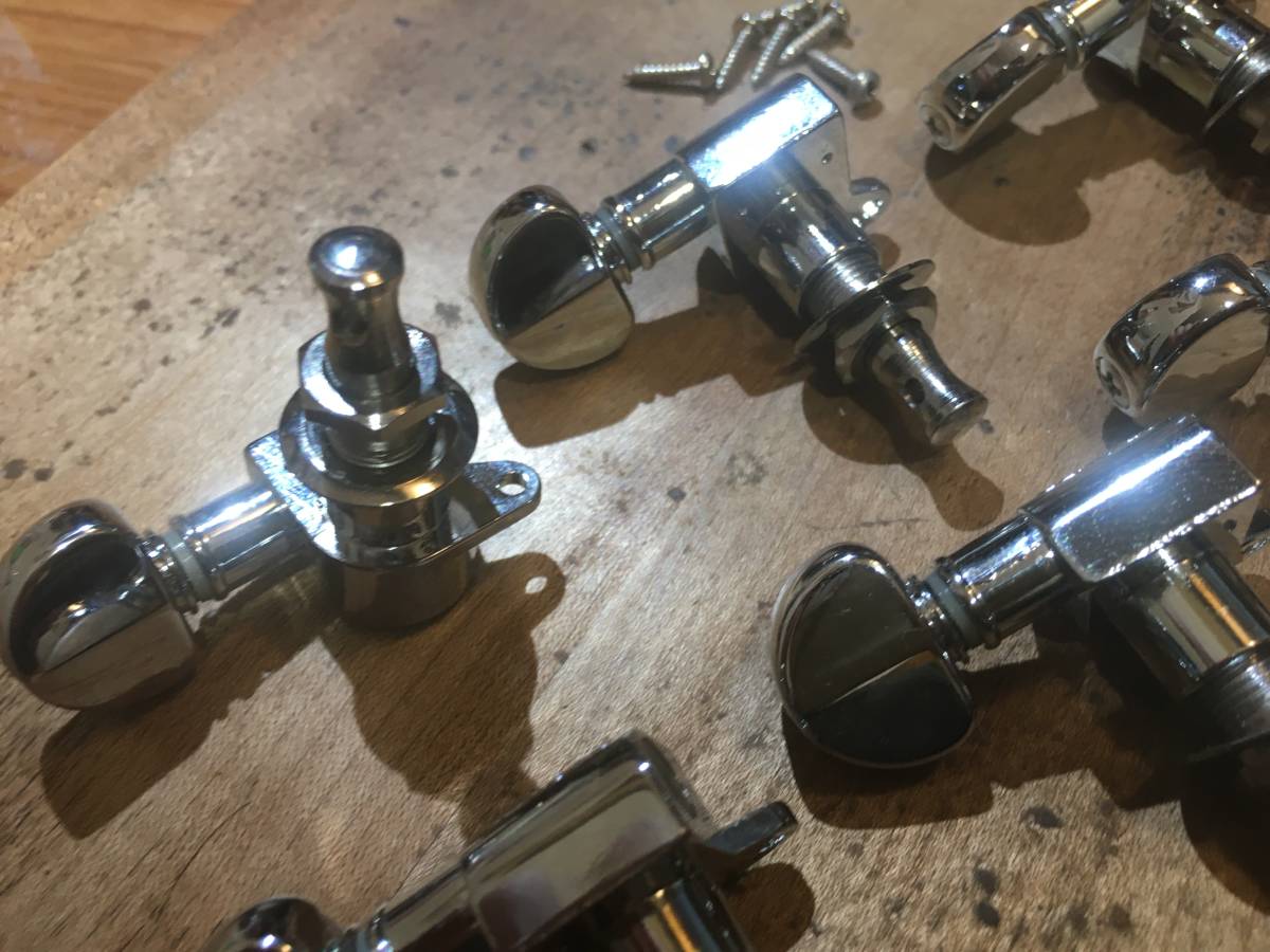 Grover 205C6 Mini Rotomatic Tuners - 6-In-line - Chrome_4