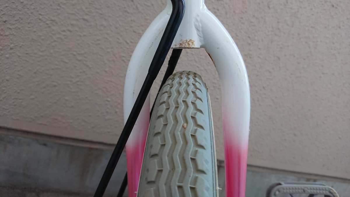 ブリジストン 一輪車 14インチ スクエアクロウ ピンク スタンド付_4