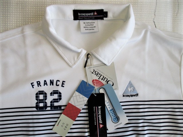 限定SALE，SALE タグ付き Lecoq golf ルコックゴルフ 半袖シャツ サイズL(ルコック)｜売買されたオークション情報、yahooの商品情報をアーカイブ公開 - オークファン シャツ