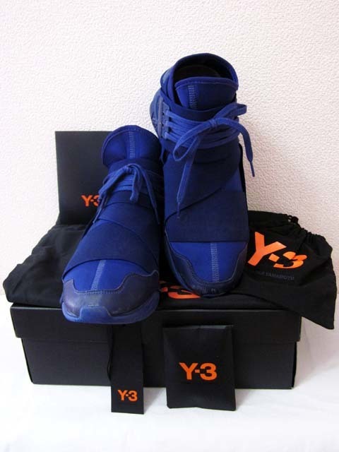 定番人気，最新作 Y-3 ワイスリー QASA HIGH 28.5cm ブルー YOHJI YAMAMOTO ヨウジオム カーサハイ 10.5(28.5cm)｜売買されたオークション情報、yahooの商品情報をアーカイブ公開 - オークファン 28.5cm