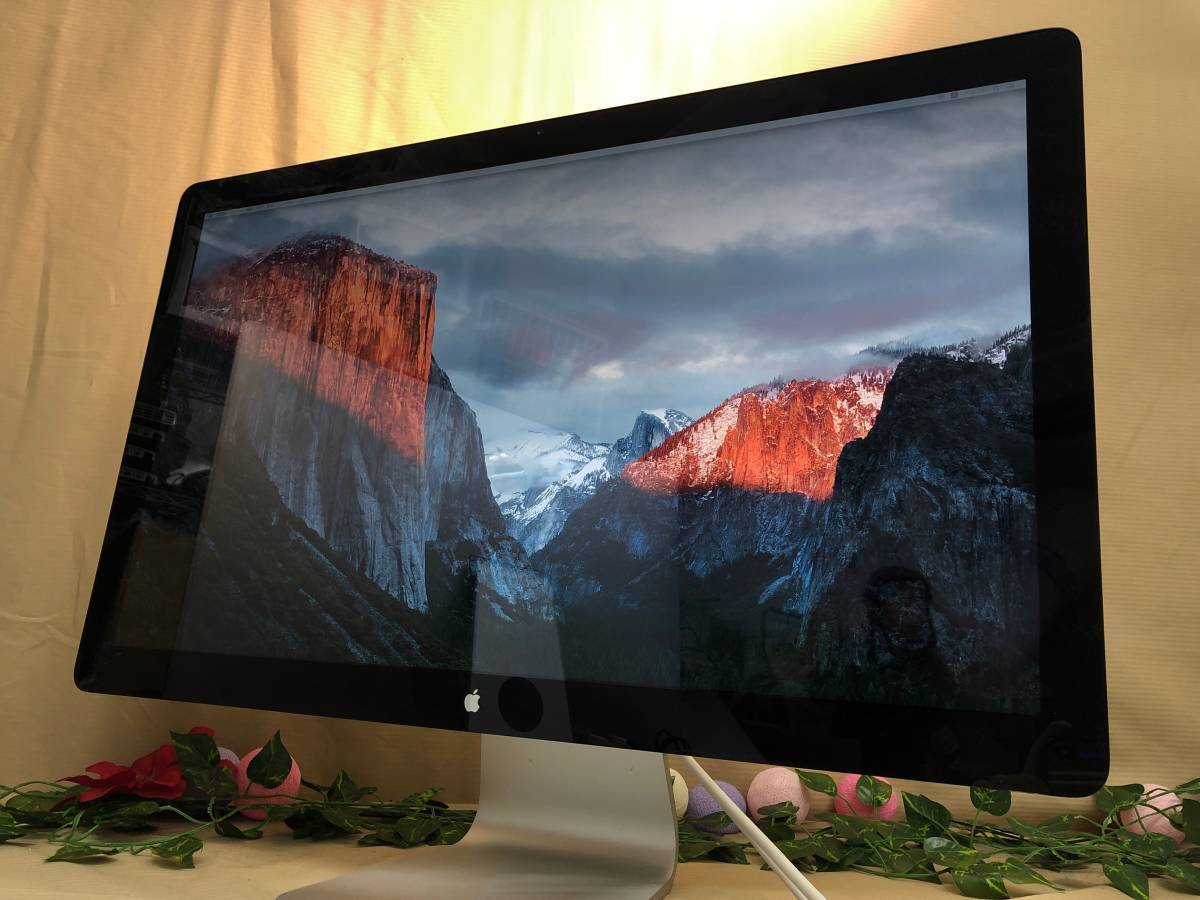 良品♪】Apple LED Cinema Display MC007J/A 27インチ IPS A1316 液晶