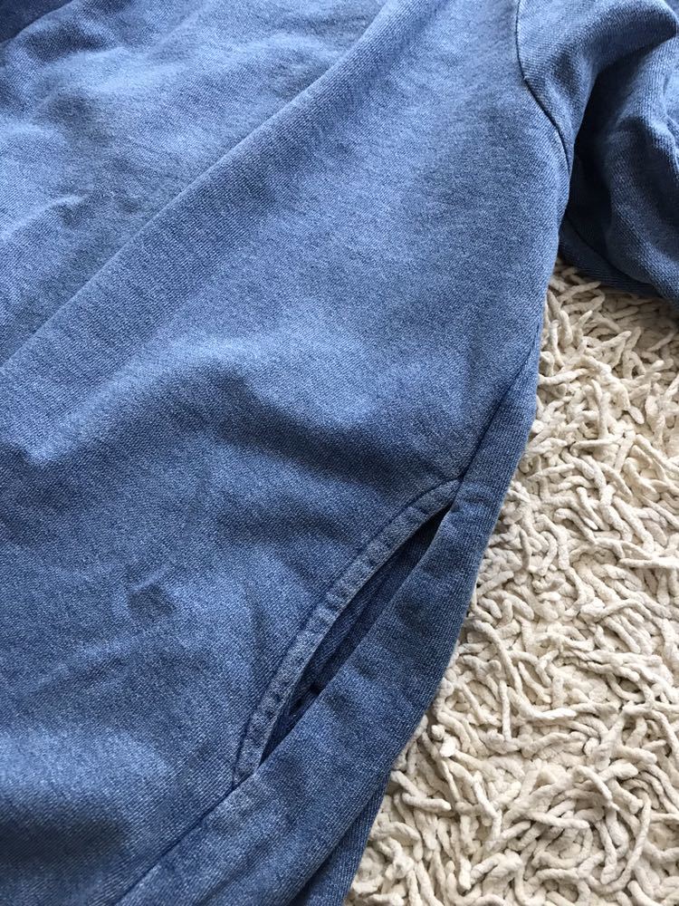 ジーナシス Jeanasis デニムジャージ風 ワンピース フリーサイズ チュニック 綿100 ワンピース 売買されたオークション情報 Yahooの商品情報をアーカイブ公開 オークファン Aucfan Com