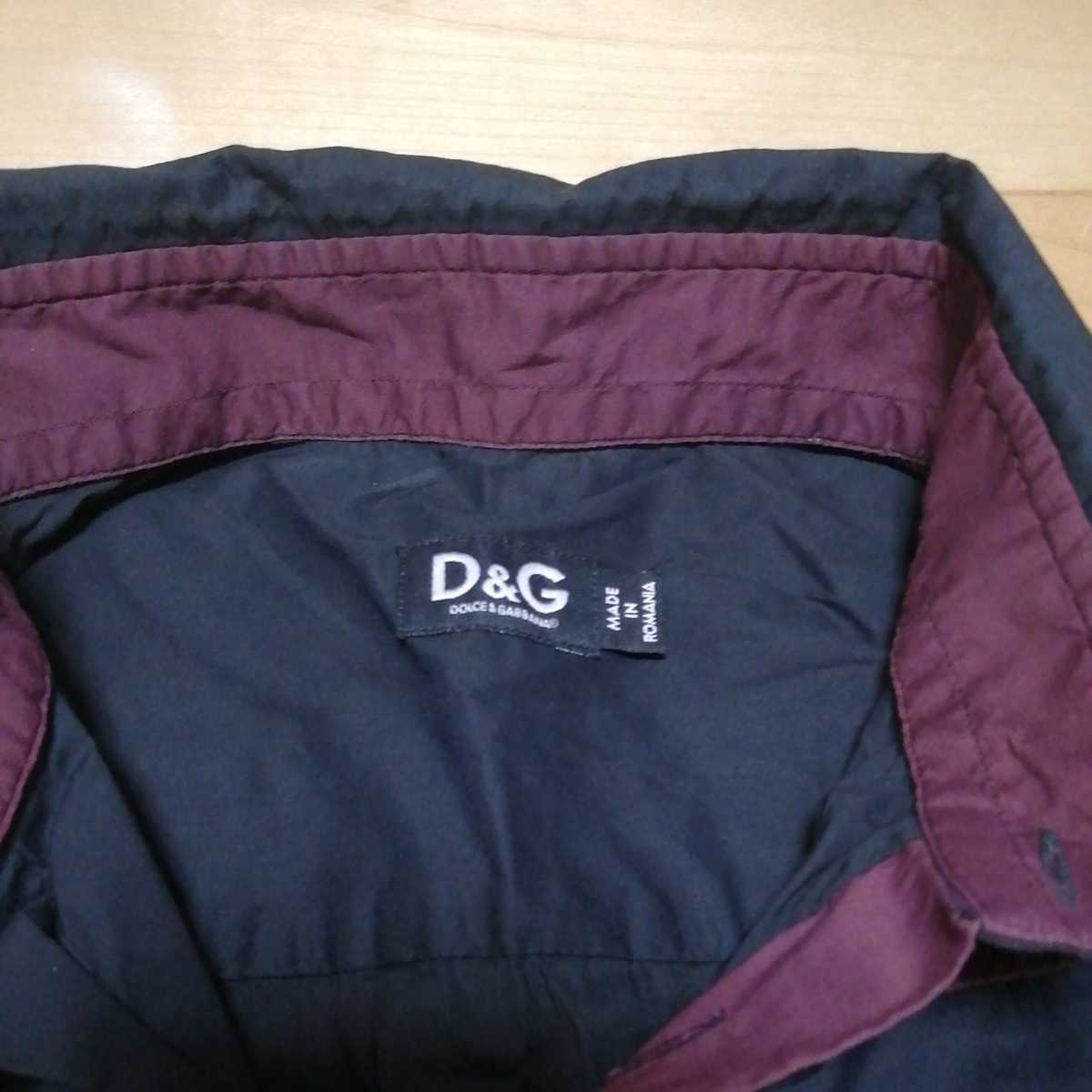 D&G DOLCE&GABBANA ドルチェ&ガッバーナ ドルガバ 黒 x ワインレッド 