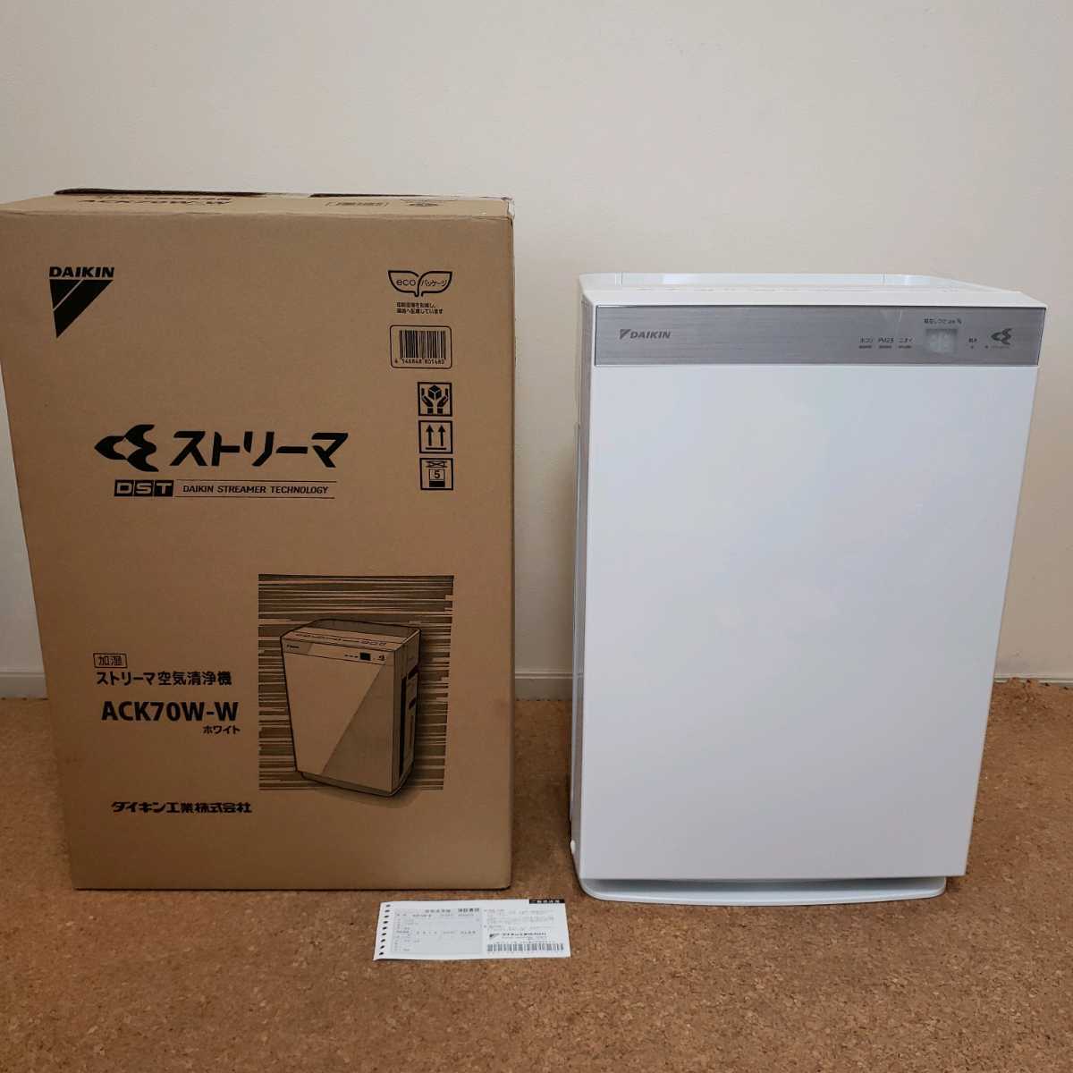 人気定番，品質保証 ⑤極上品 ダイキン 加湿空気清浄機 ストリーマー ACK70V-W(ダイキン)｜売買されたオークション情報、yahooの商品情報をアーカイブ公開 - オークファン ダイキン