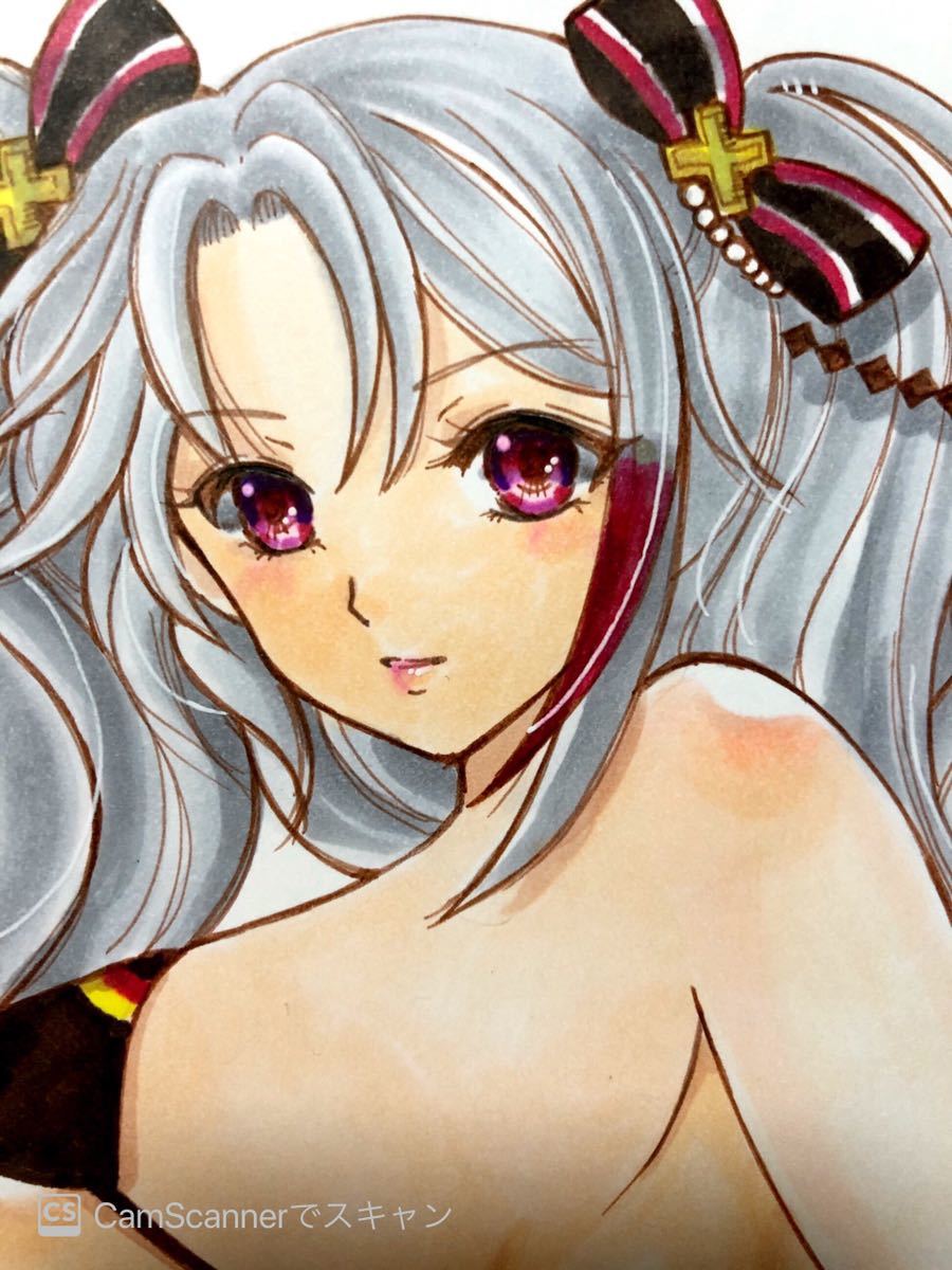 手描きイラスト アズールレーン プリンツオイゲン 水着 手描きイラスト 売買されたオークション情報 Yahooの商品情報をアーカイブ公開 オークファン Aucfan Com
