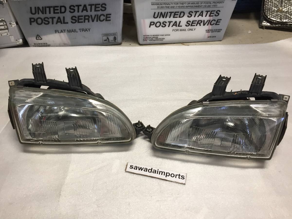 大人気，新作 US HONDA USDM ホンダ シビック EG EJ ハッチバック セダン フェリオ クーペ 純正 ガラス スタンレー ヘッドライト 北米仕様 国内発送無料(テールライト)｜売買されたオークション情報、yahooの商 ホンダ用