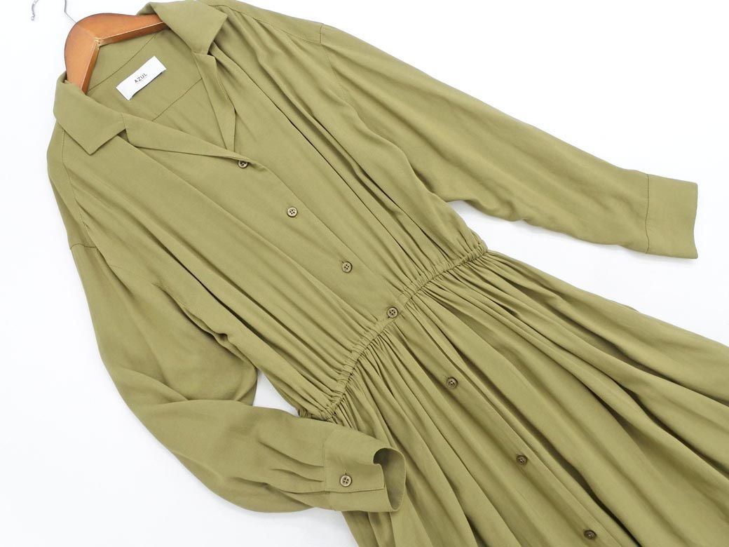 Azul By Moussy アズールバイマウジー シャツ ワンピース Sizes カーキ Adc0 ワンピース ロング 売買されたオークション情報 Yahooの商品情報をアーカイブ公開 オークファン Aucfan Com