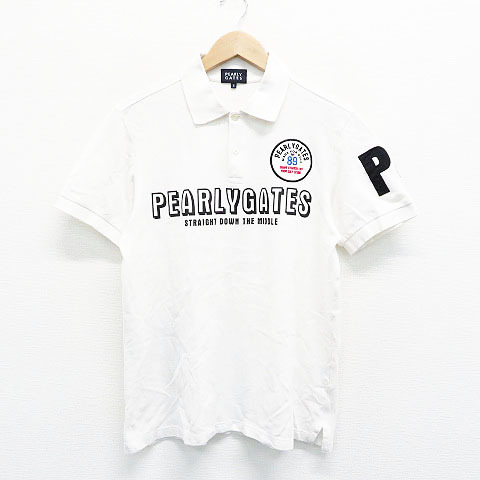 爆買い，定番人気 PEARLY GATES パーリーゲイツ 半袖ポロシャツ ホワイト系 5 240001355307 ゴルフウェア メンズ(パーリーゲイツ)｜売買されたオークション情報、yahooの商品情報をアーカイブ公開 - オークファン シャツ