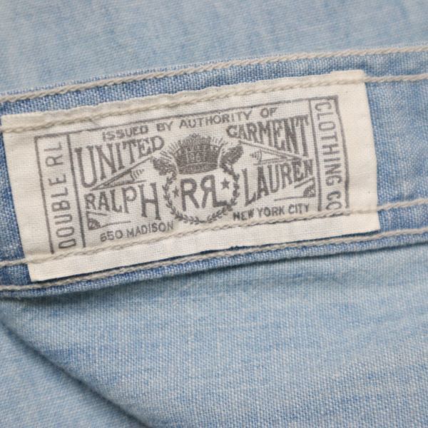 デニム RRL SCHLUSSEL 12oz シュリセル シャツ（メンズファッション）の通販 シャツの通販 - メルカリ 0 USED加工デニム長袖シャツ | Denim KGR by &frasl;