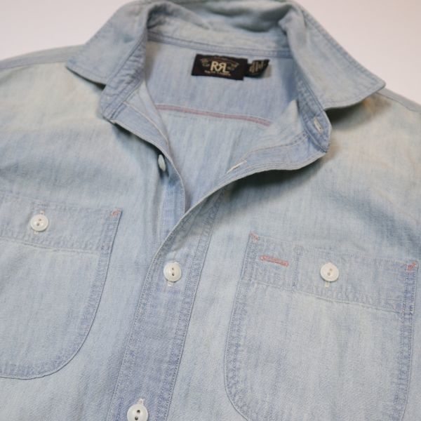 デニム RRL SCHLUSSEL 12oz シュリセル シャツ（メンズファッション）の通販 シャツの通販 - メルカリ 0 USED加工デニム長袖シャツ | Denim KGR by &frasl;