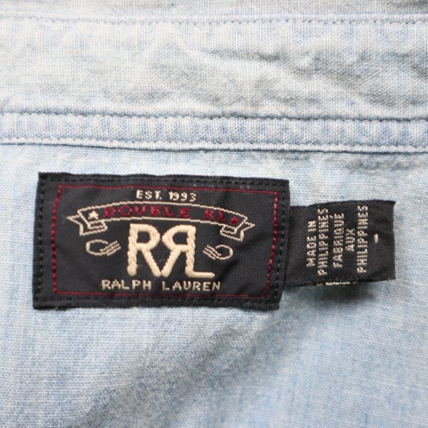 デニム RRL SCHLUSSEL 12oz シュリセル シャツ（メンズファッション）の通販 シャツの通販 - メルカリ 0 USED加工デニム長袖シャツ | Denim KGR by &frasl;