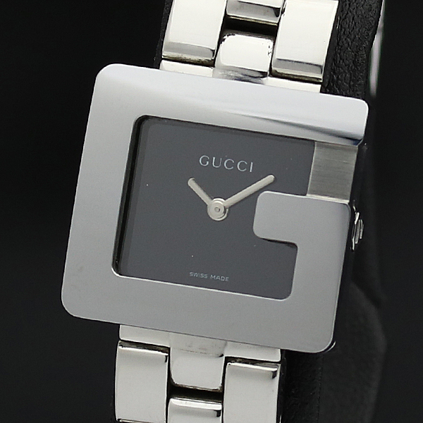GUCCI - GUCCI グッチ 3600L G スクエア 腕時計 SS SS レディース 1円