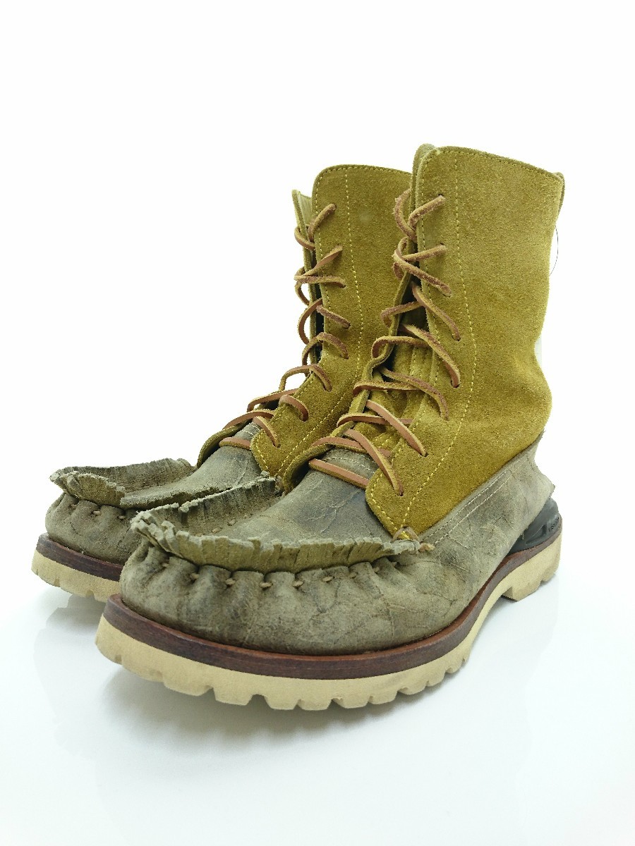 送料無料，得価 visvim フリンジモカシンブーツ/US10.5/イエロー/牛革/ヨゴレ有(28.5cm)｜売買されたオークション情報、yahooの商品情報をアーカイブ公開 - オークファン 28.5cm