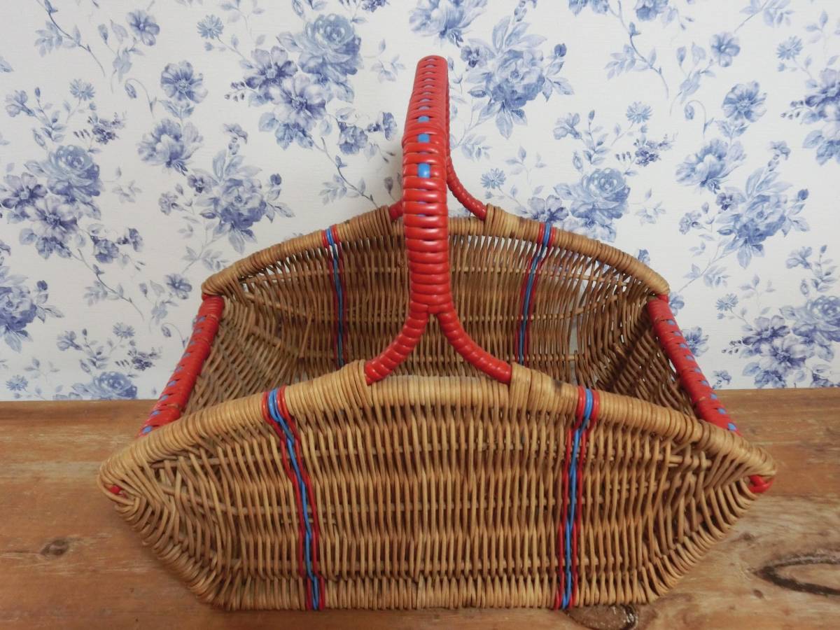 イギリスのアンティークバスケット（買い物かご） [Sold Out イギリス 