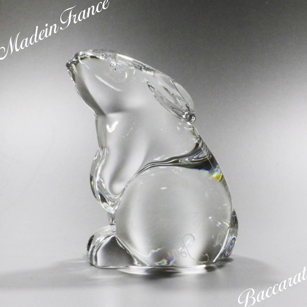 Baccarat バカラ フランスビンテージ クリスタルガラス うさぎのオブジェ 動物 フィギュリン 置物 クリスタルガラス 売買されたオークション情報 Yahooの商品情報をアーカイブ公開 オークファン Aucfan Com