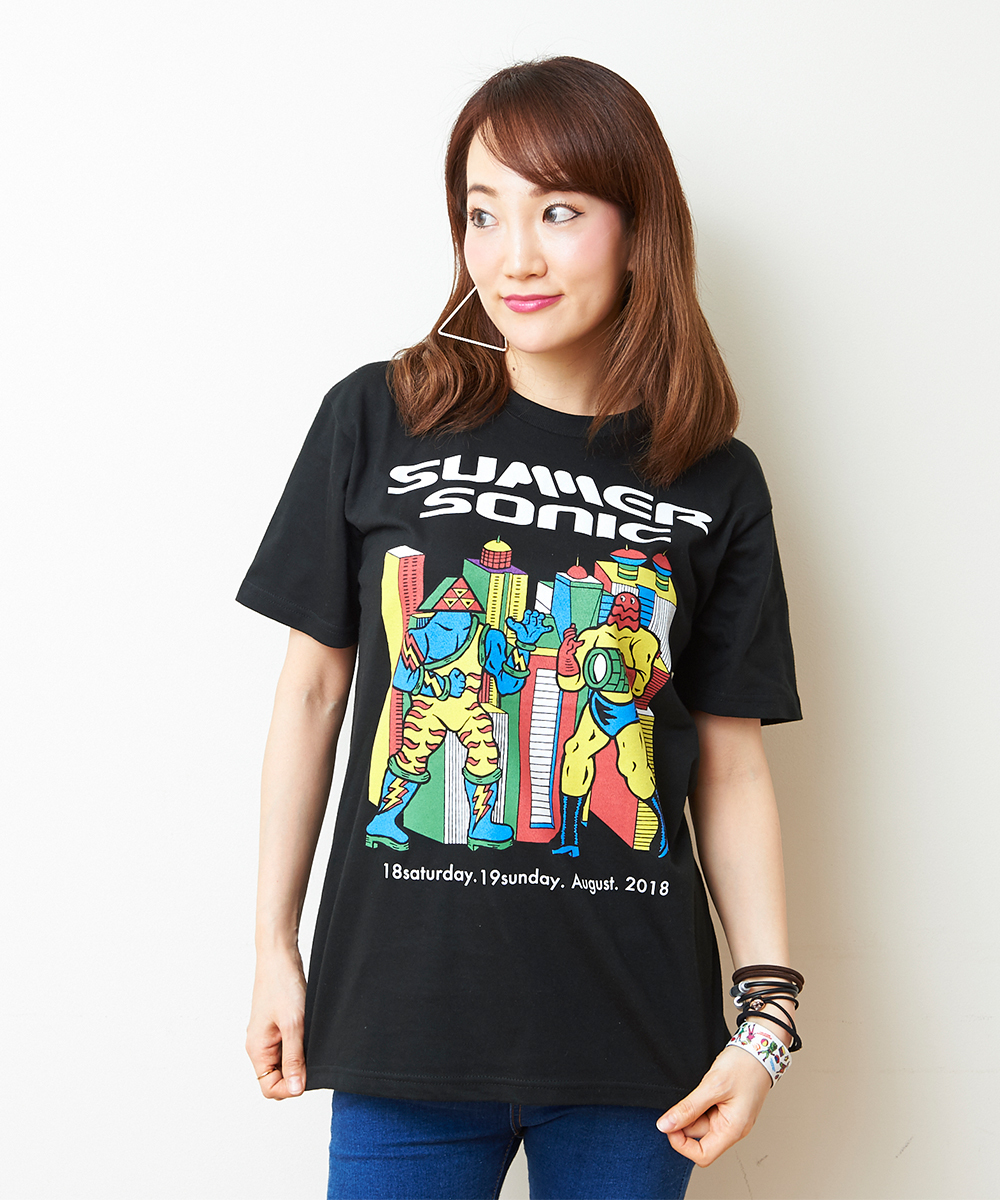 Summer Sonic18サマソニ Tシャツl プロレスキャラクター 黒 サマーソニック Tシャツ 売買されたオークション情報 Yahooの商品情報をアーカイブ公開 オークファン Aucfan Com