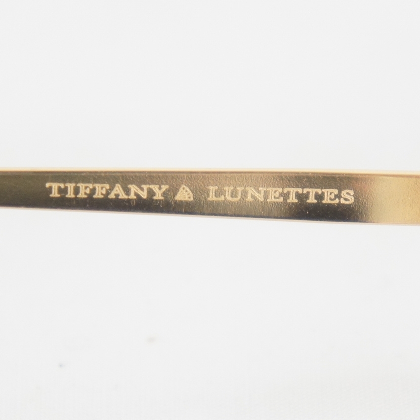 保管品 TIFFANY ティファニー LUNETTES T342 54□17 135 C4 23K GOLD 