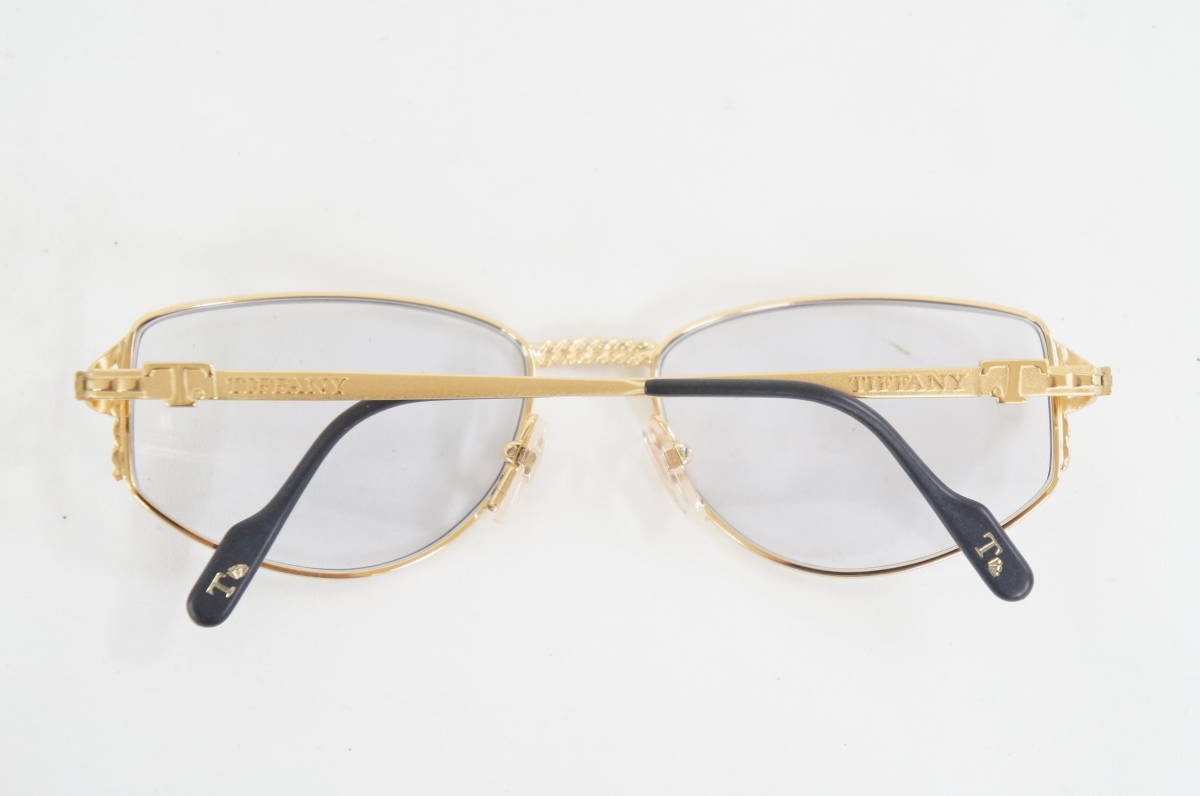 保管品 TIFFANY ティファニー LUNETTES T342 54□17 135 C4 23K GOLD 