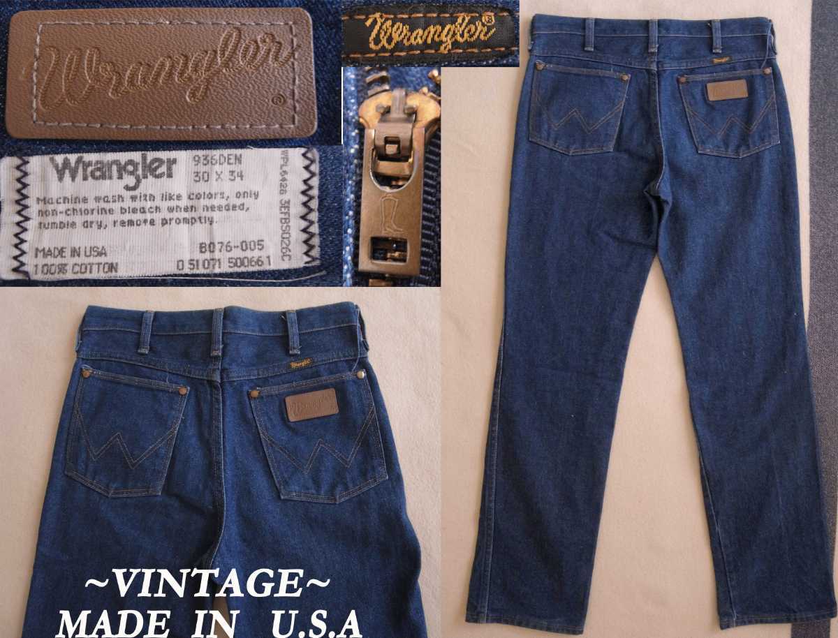 USAアメリカ製 70s80sビンテージ wranglerラングラー946DENデニム