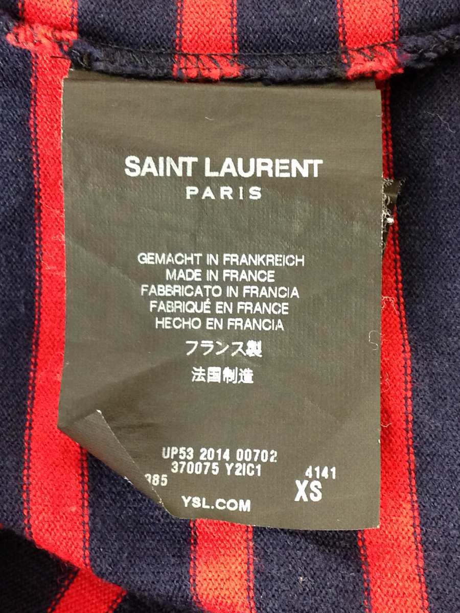 サンローラン SAINT LAURENT PARIS ボートネックプルオーバー ボーダー