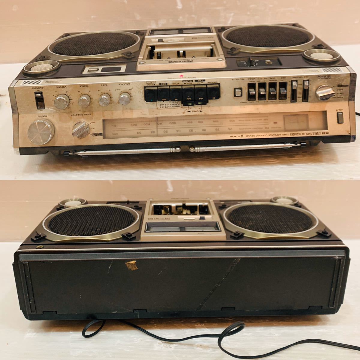 i93 必見! HITACHI 日立 PERDISCO パディスコ TRK-8180 FM AM ステレオ