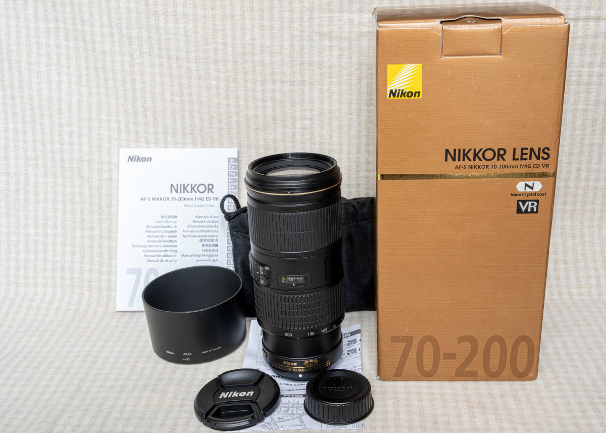 ☆ AF-S NIKKOR 70-200mm F4 G ED VR ☆ 製造番号820458xx !! ☆ 取説・元箱有り!! ☆_1
