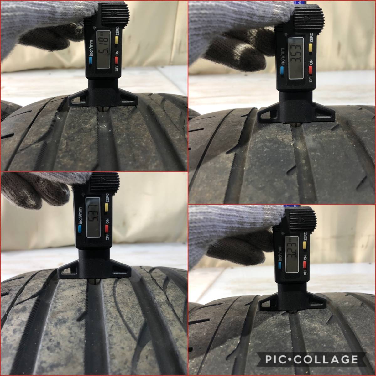 BBS ガンメタ 18インチ 8.0J +30/+32 PCD114.3 5H ガリキズなし【F:225/40ZR18 R:245/35ZR18】ADVAN SPORT タイヤ付4本セット！_7