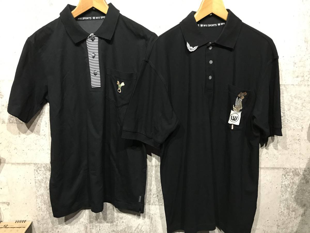 定番人気，最新作 極 MU SPORTS 吸水速乾 ポロシャツ2点セット サイズ48近年デザイン ミエコウエサコ メンズ ゴルフウェア(ミエコウエサコ)｜売買されたオークション情報、yahooの商品情報をアーカイブ公開 - オ シャツ