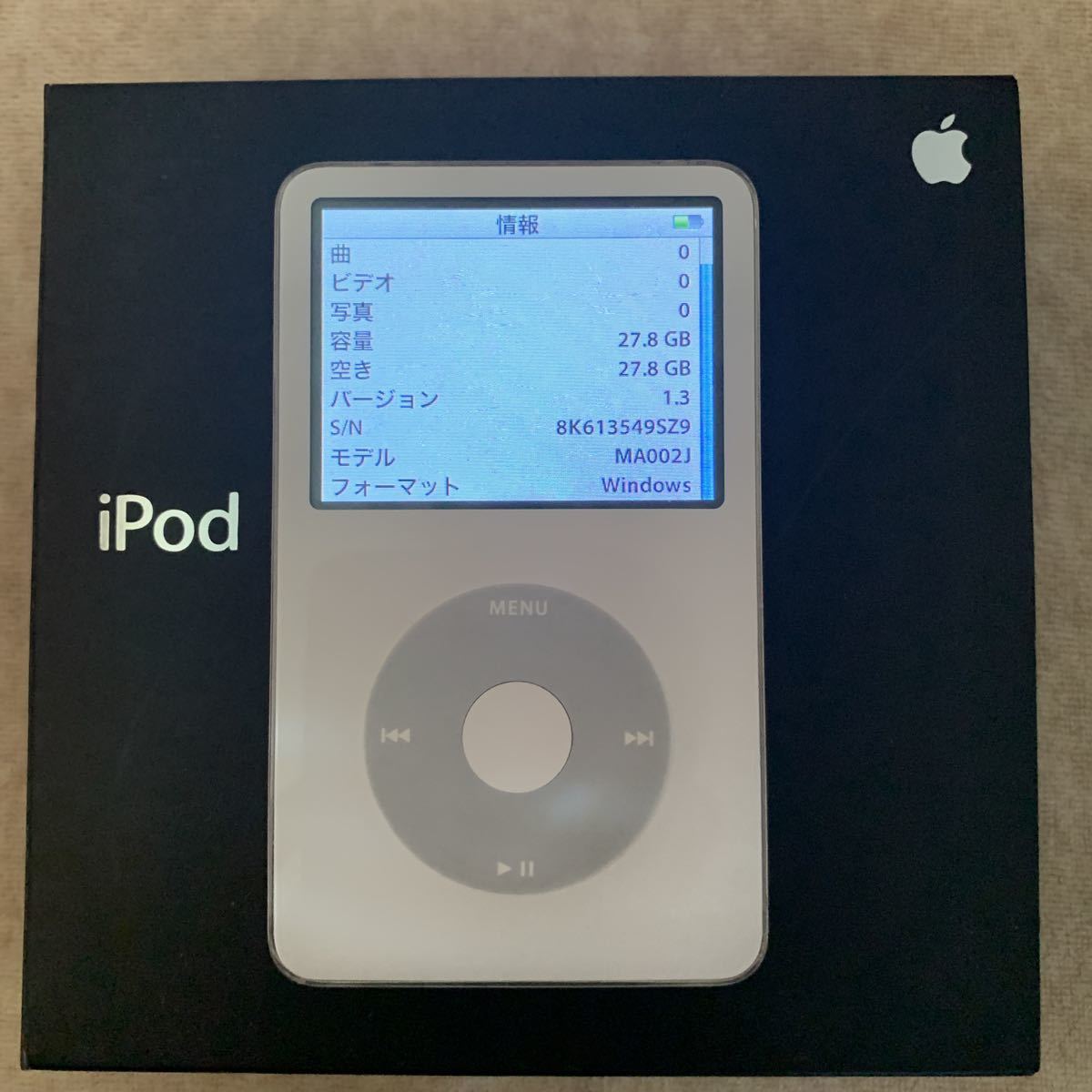 Apple iPod 第5世代 30GB 動作確認済 動作確認済みApple iPod 第5世代