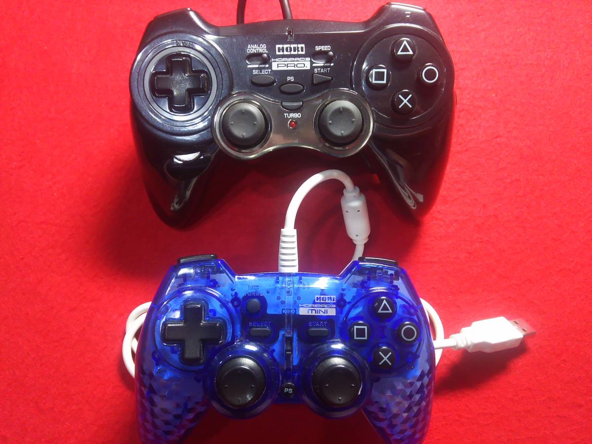 Ps3 ホリパッド3プロ ホリパッド3ターボミニ ２個 コントローラー 黒青セット 連射機能付 Pro アクセサリ 周辺機器 売買されたオークション情報 Yahooの商品情報をアーカイブ公開 オークファン Aucfan Com