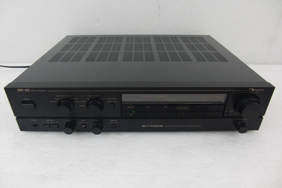 人気定番，大得価 ナカミチ SR-40 Nakamichi STASIS レシーバー アンプ 現状優先 200603B6233(一般)｜売買されたオークション情報、yahooの商品情報をアーカイブ公開 - オークファン その他