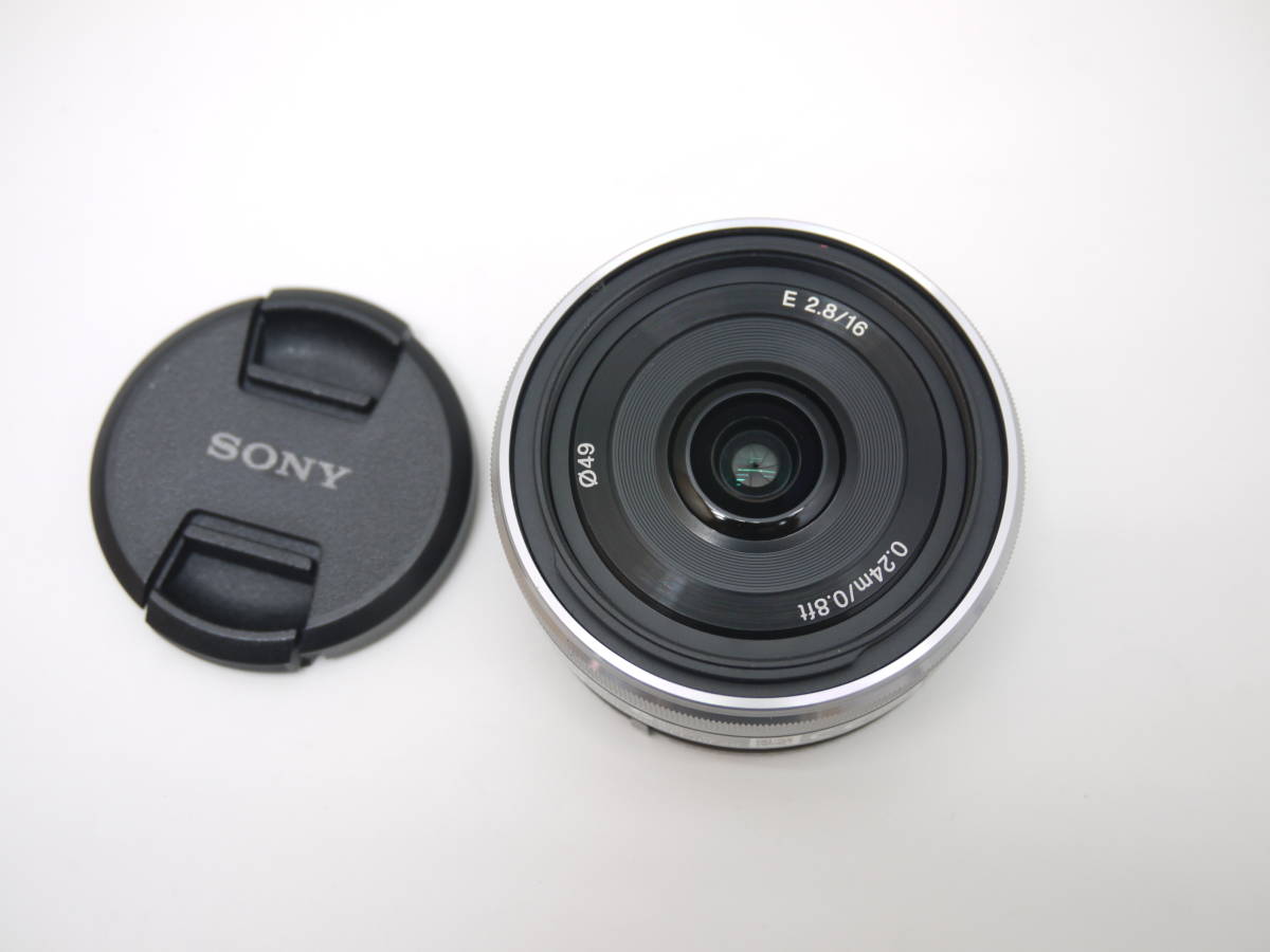 ❤SONY 単焦点 SEL16F28❤パンケーキレンズ Eマウント❤ 大人気
