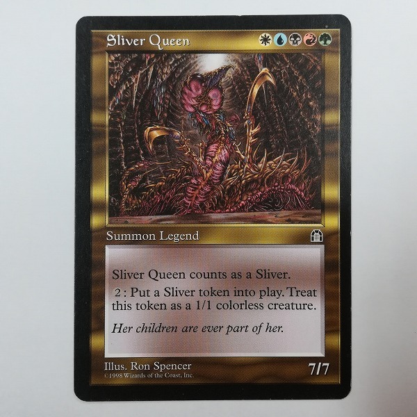 sB016o [人気] MTG スリヴァーの女王 Sliver Queen 英語版 STH 金 レア EDH