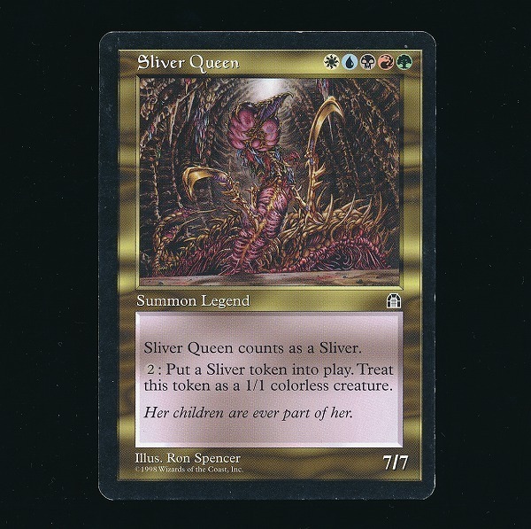 sB016o [人気] MTG スリヴァーの女王 Sliver Queen 英語版 STH 金 レア EDH