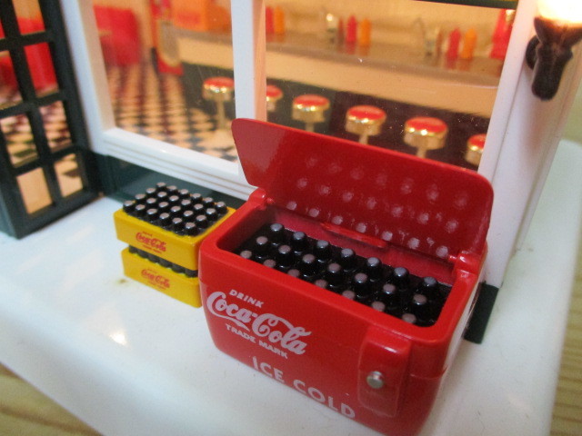 ♪コカ・コーラ DINER MINIATURE HOUSE ダイナーハウス ジオラマ 時計