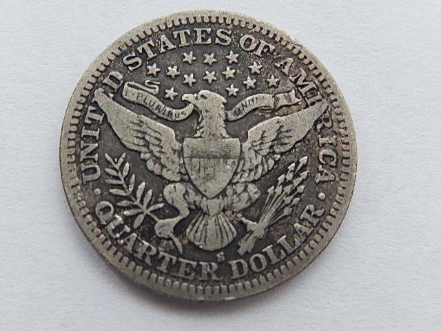 １９０３年　ハーバークォーターダラー　２５セント銀貨_3