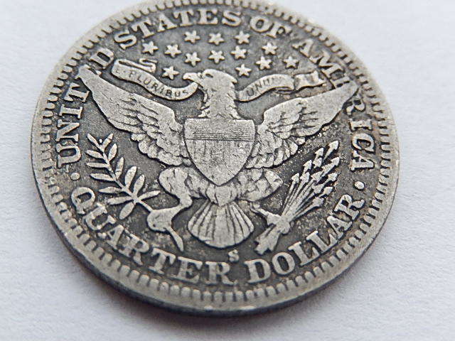 １９０３年　ハーバークォーターダラー　２５セント銀貨_4