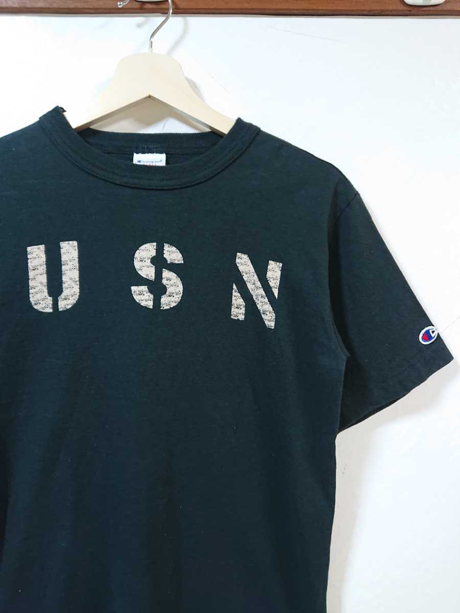Usa製 Champion チャンピオン T1011 ヴィンテージ復刻 染み込みプリント Usn ヘビーウェイト Tシャツ Sサイズ 黒 Heavy Weight Jersey 半袖tシャツ 売買されたオークション情報 Yahooの商品情報をアーカイブ公開 オークファン Aucfan Com