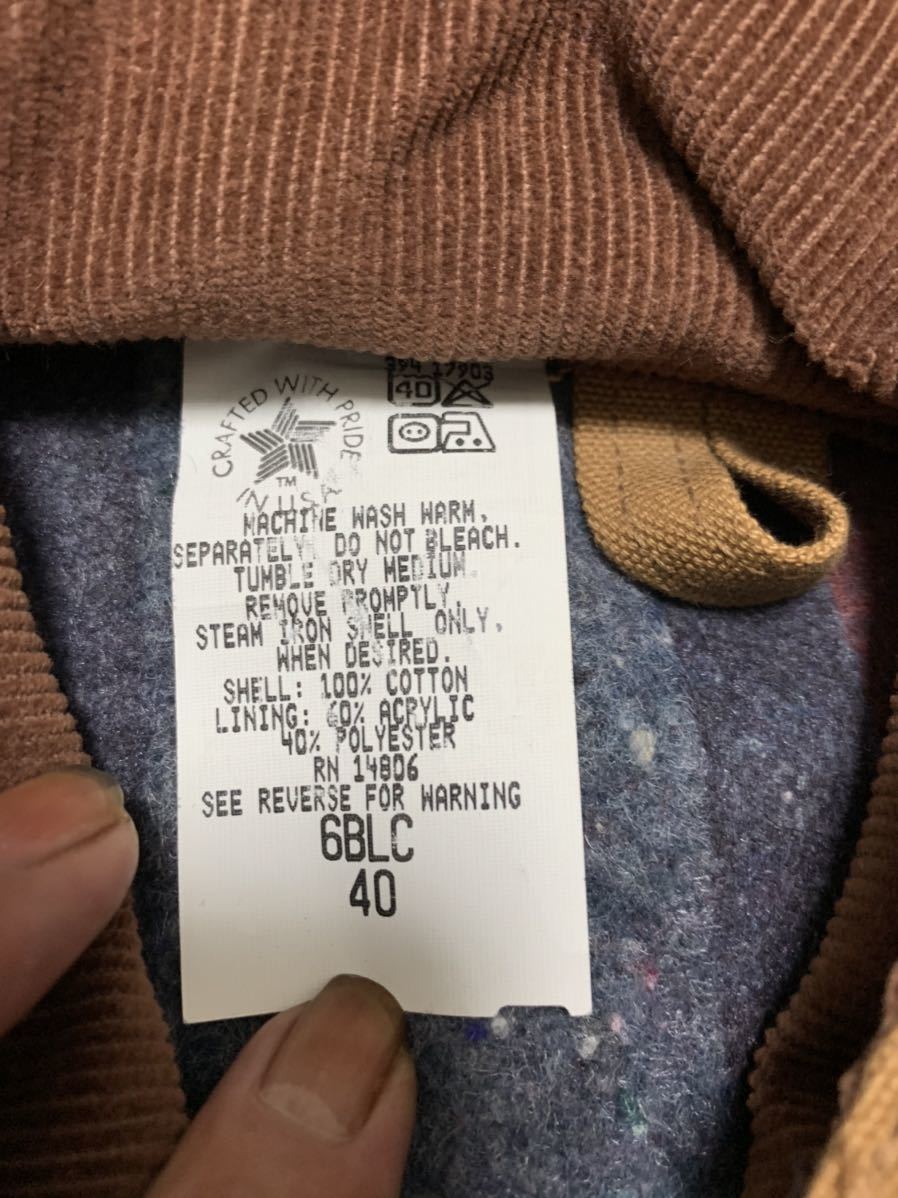 希少 90s カーハート デッドストック usa製 チョアコート カバーオール