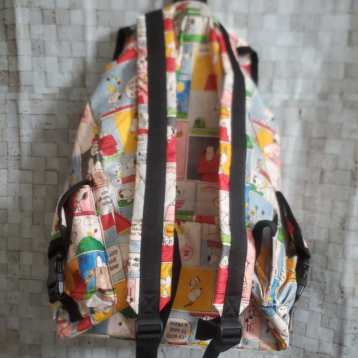 新品 レスポートサック スヌーピー コミック柄 リュック 送料無料 