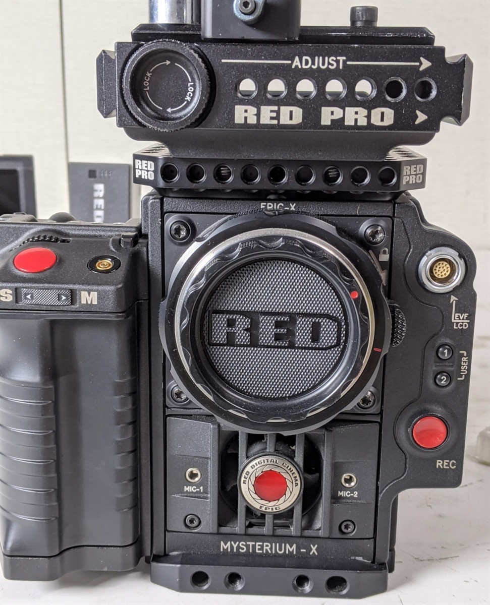 □RED EPIC Mysterium-X EF レッド 5K デジタルスチールモーションカメラ 4k 60p対応 EFマウント RED MAG 128GB他付属 中古□
