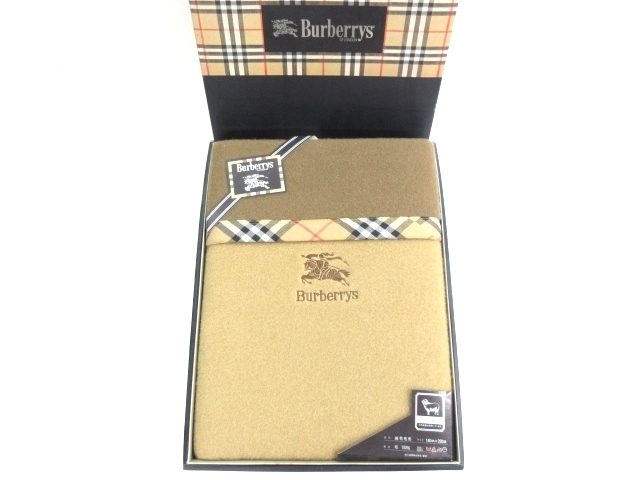 バーバリー ウール100% Burberrys 純毛毛布｜Yahoo!フリマ（旧
