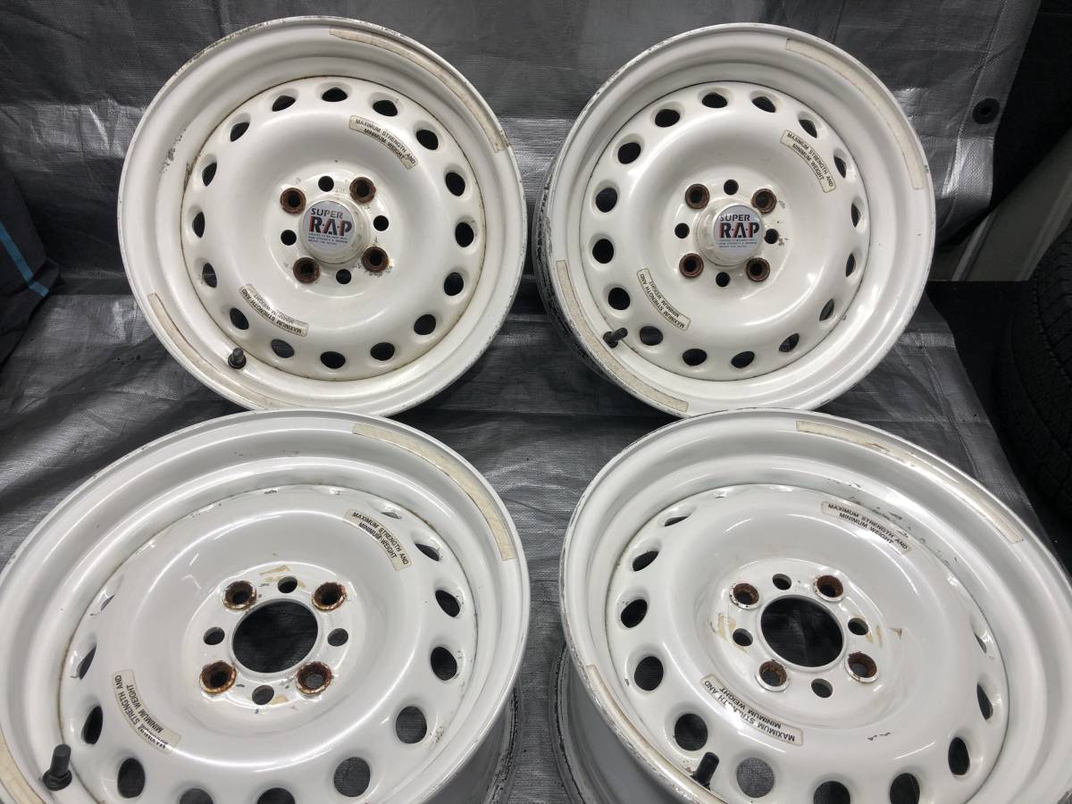 スーパーラップ 3本タイヤ付き PCD100⁄4H 14×6.5J+30 超