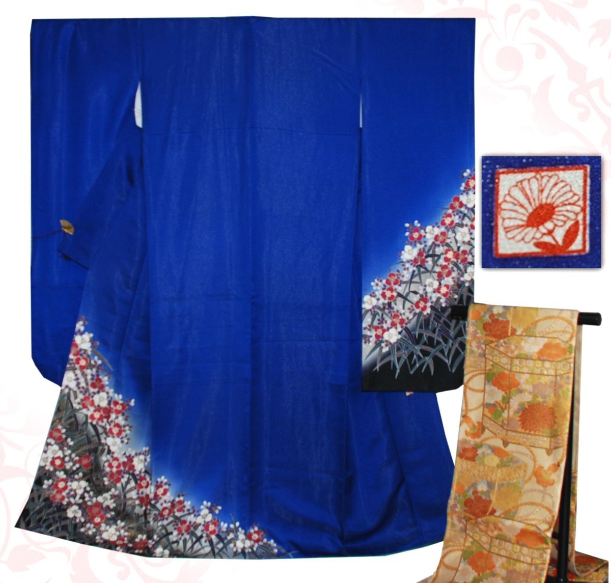 平和屋着物□極上 引き振袖・お引きずり 乱菊 金彩 落款あり 逸品 