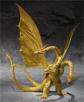 ☆必見！驚き価格☆キングギドラ スペシャルカラーバージョン ゴジラ 約30cm フィギュア模型ガレージキット フィギュア プレゼント 新品_1