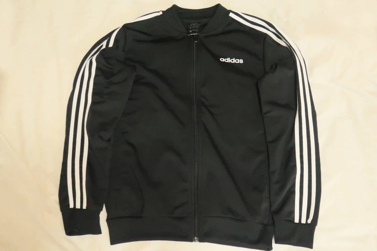 【即決】adidas アディダス M CORE 3ストライプス トリコットトラックスーツ ジャージ上下 ブラック_2