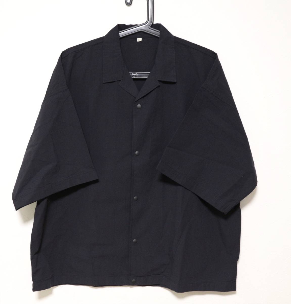 無印良品 MUJI LABO 20SS 新作 綿ポプリン オープンカラー半袖シャツ