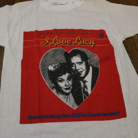 80s USA製 I love Lucy Tシャツ ホワイト M フォト ピクチャー 50s 